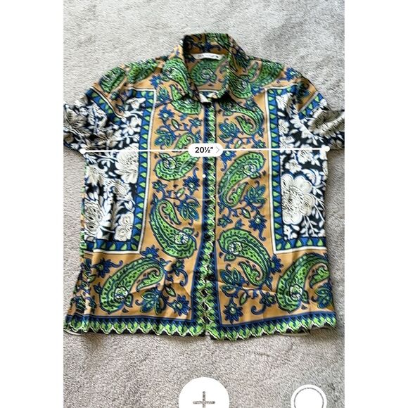 NWOT ⭐️Viral Zara 2 piece set, shirt and pants, Sz L $159 E40 - Picture 14 of 15